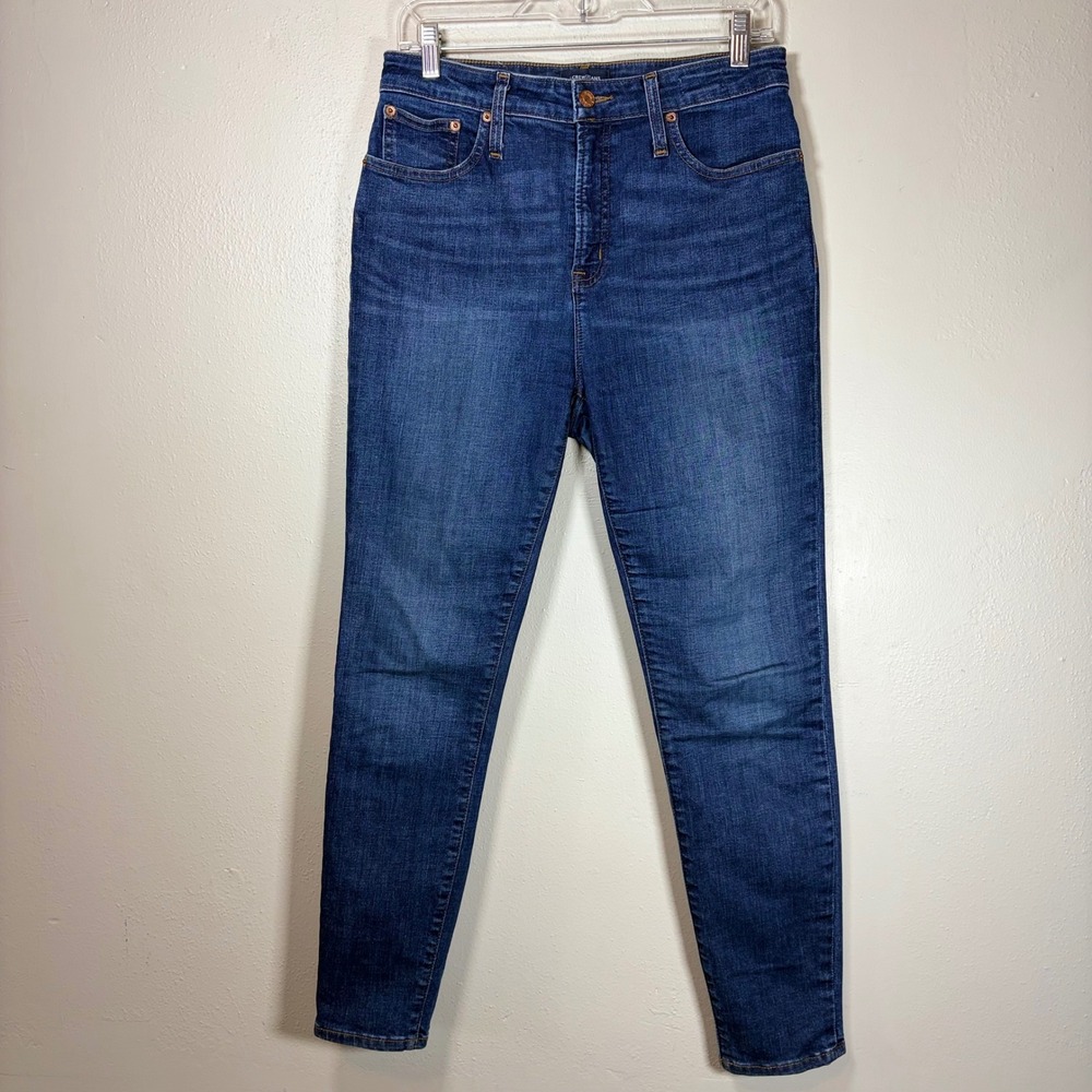 J.Crew Curvy Toothpick High Rise Skinny Jeans Dark Wash Denim Size 29